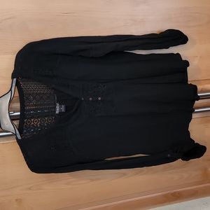 Lucky black top womens XL